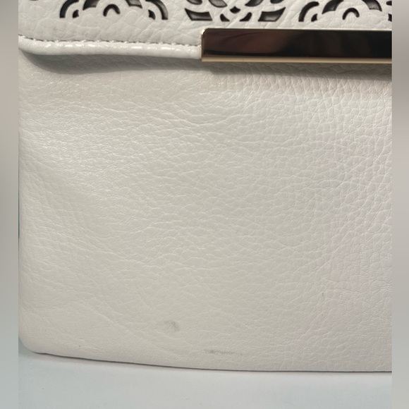 Bosalina Perforated Style Crossbody Bag Purse White - Picture 6 of 13